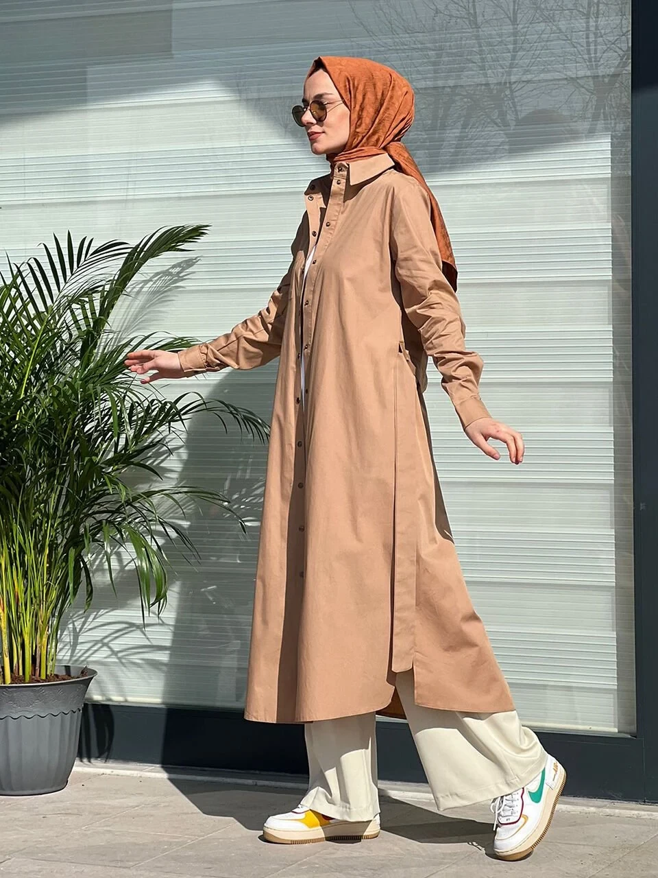 Camel Cape Shirt