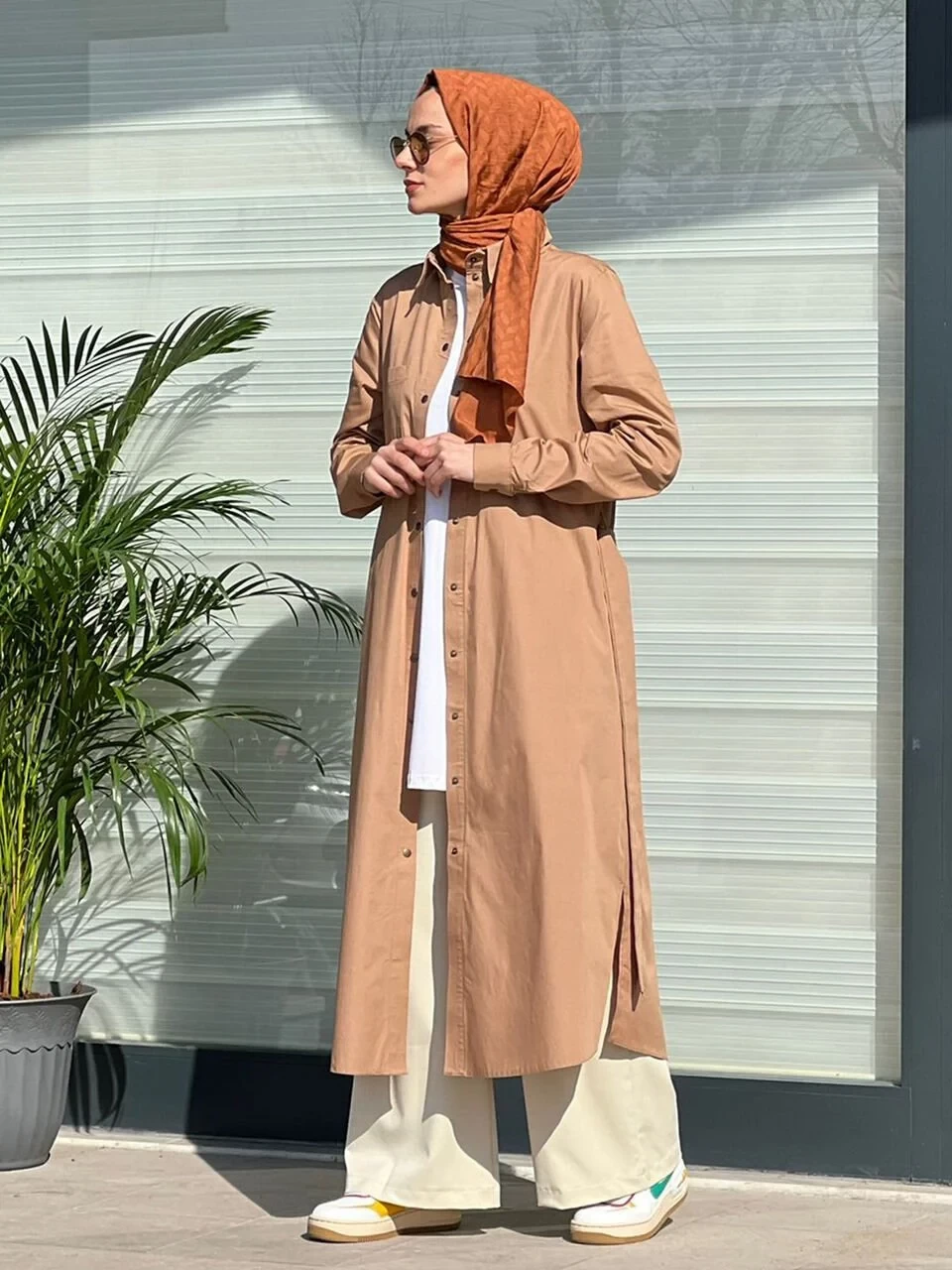 Camel Cape Shirt